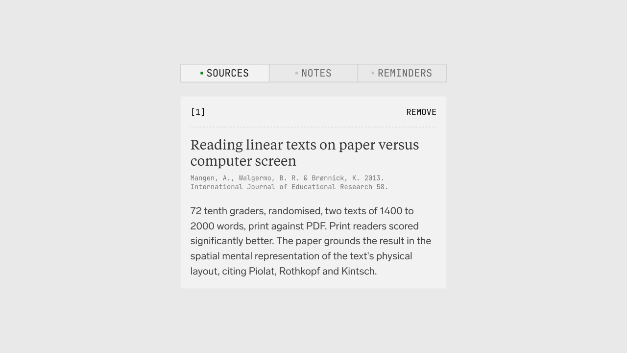 Notebook with sources open
